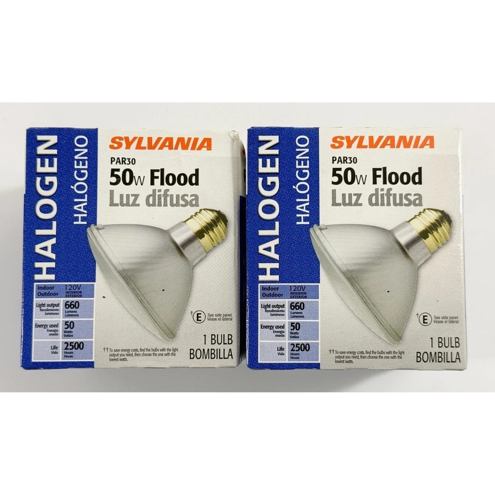 Sylvania PAR30 Flood Light Bulbs 2 Pack 50W Clear 660 Lumens 120V N94150
